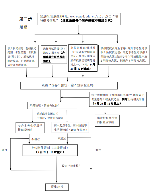 广东成考函授本科报名流程图