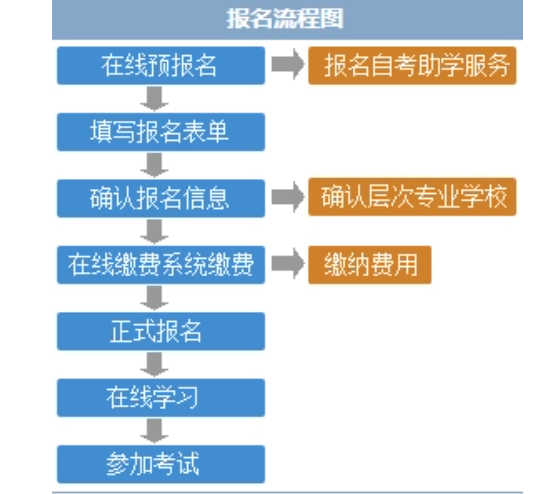 2024自考专升本报考详细流程图 